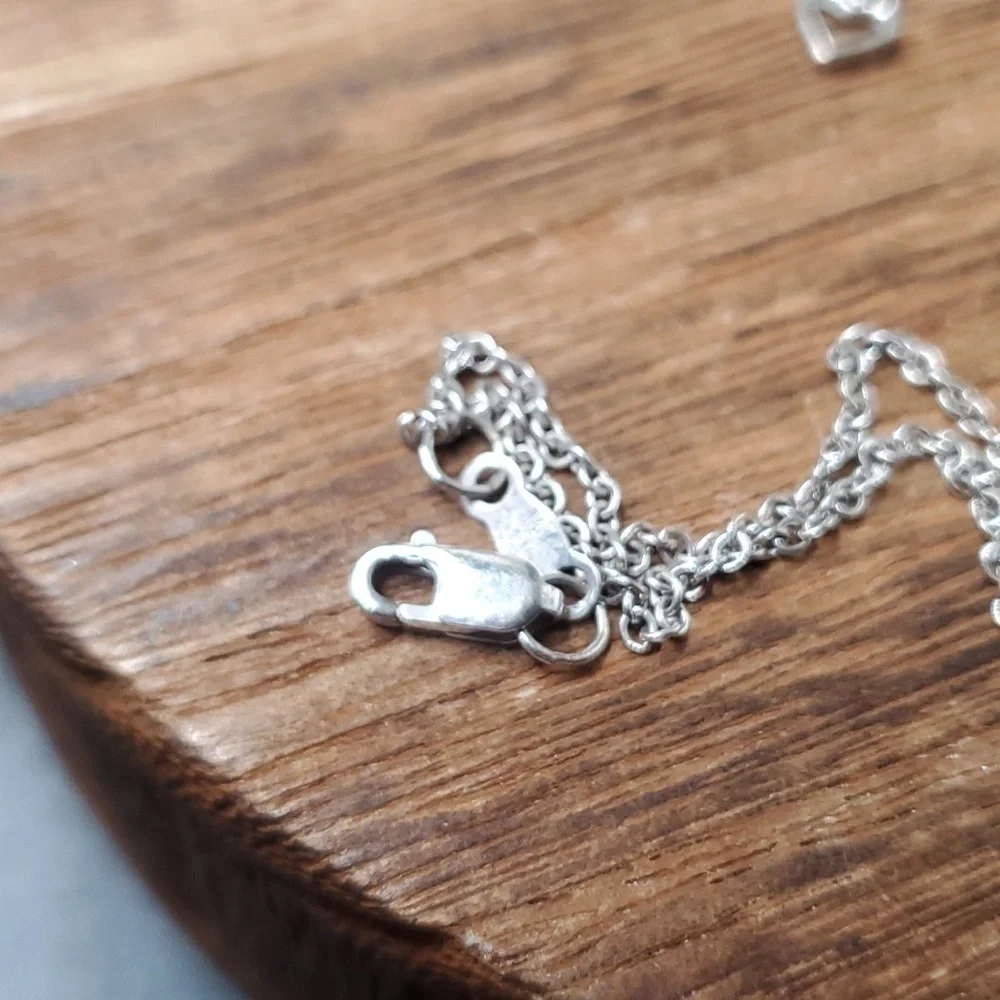 Jwbr jewelers diamond and sterling bracelet 925 peace symbol dainty N1209